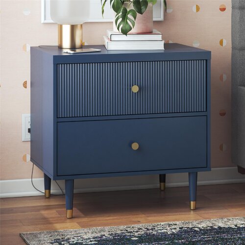 CosmoLiving by Cosmopolitan Elizabeth 2Drawer Nightstand & Reviews